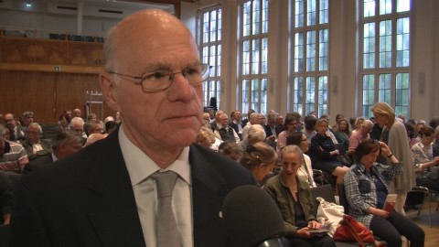 Bundestagspräsident Norbert Lammert im Frankfurter Dominikanerkloster. 
